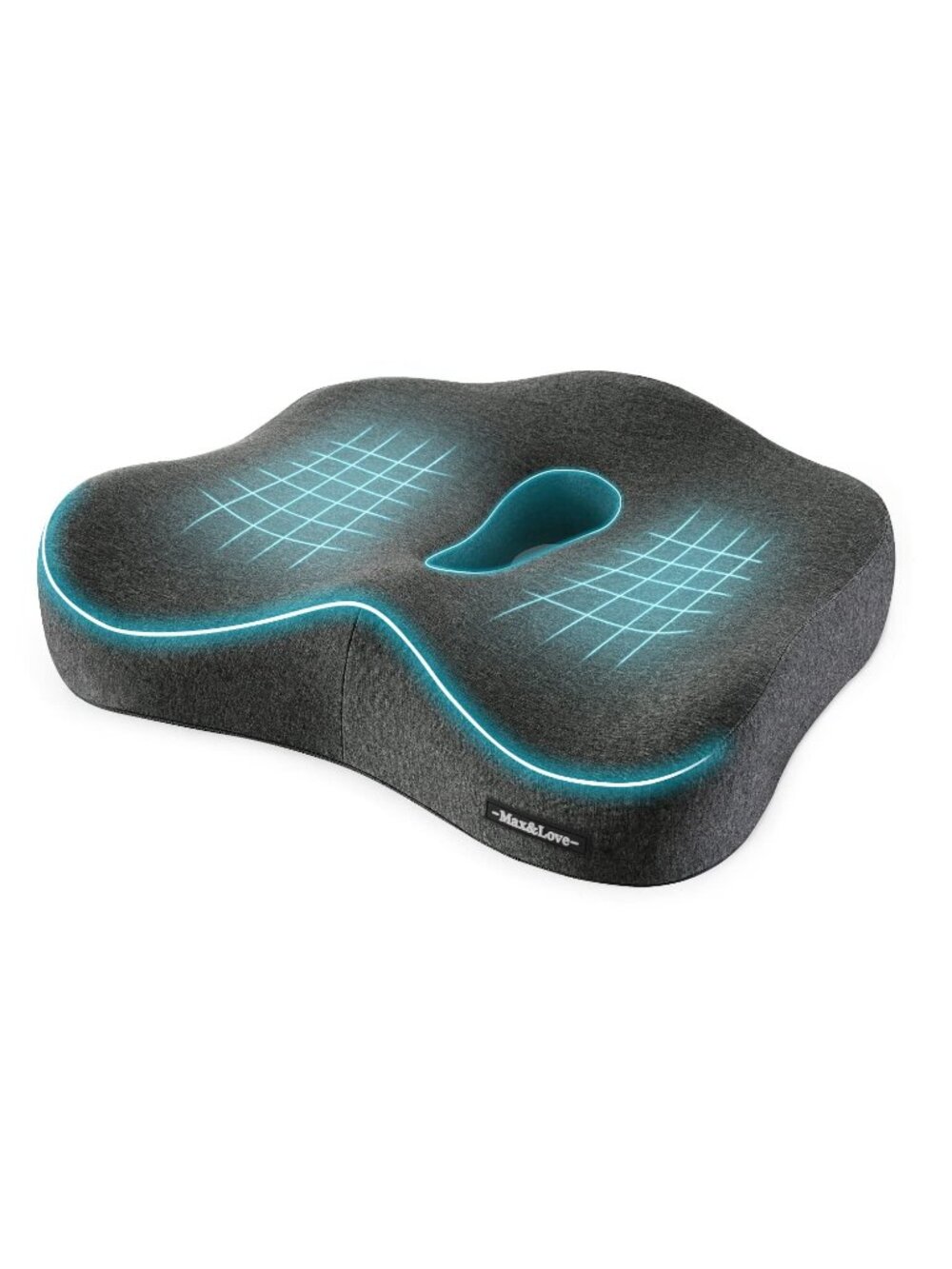 Max & Love Memory Foam Seat Chair Cushion for Relieves Back Sciatica Pain